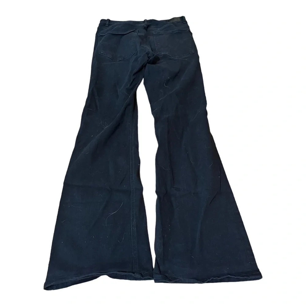 Express High Rise Stretch Slim Flare Size 10 Long Black Jeans - Picture 4 of 4